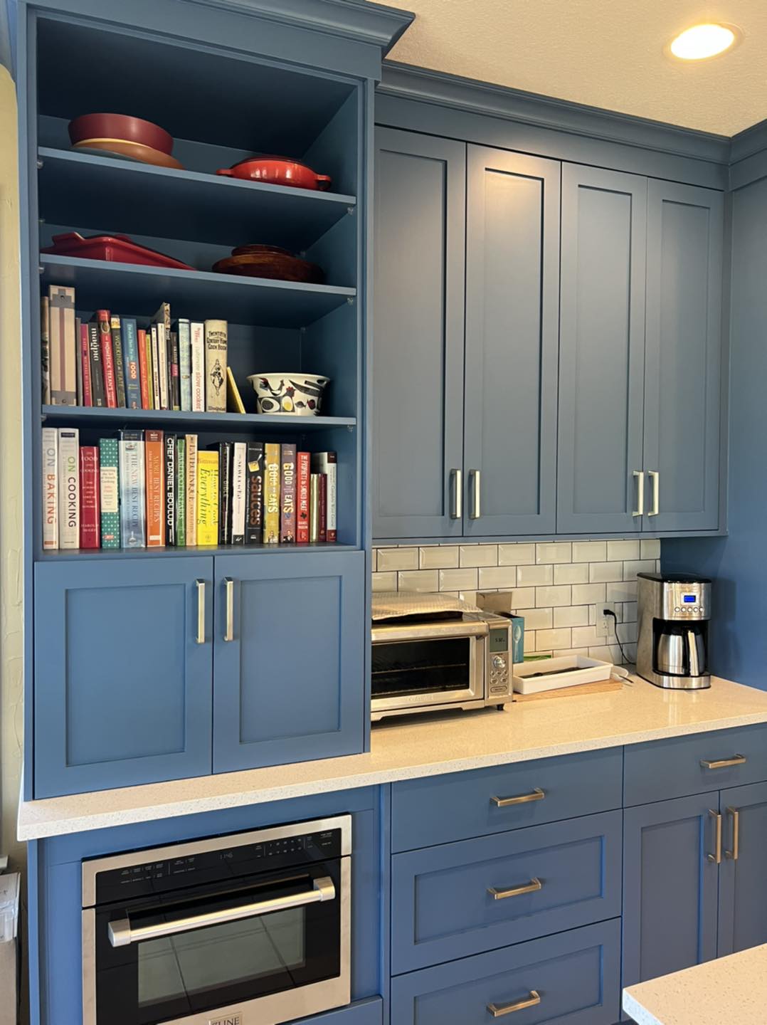 Classic Ice Blue Shaker Kitchen - Riverview